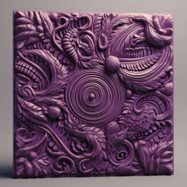 Patterns and decorations stl purple 2 3d model